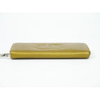 Chanel Coco Mark Round Zipper Long Wallet Caviar Leather — view 3