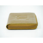 Chanel Coco Mark Round Zipper Long Wallet Caviar Leather — view 4