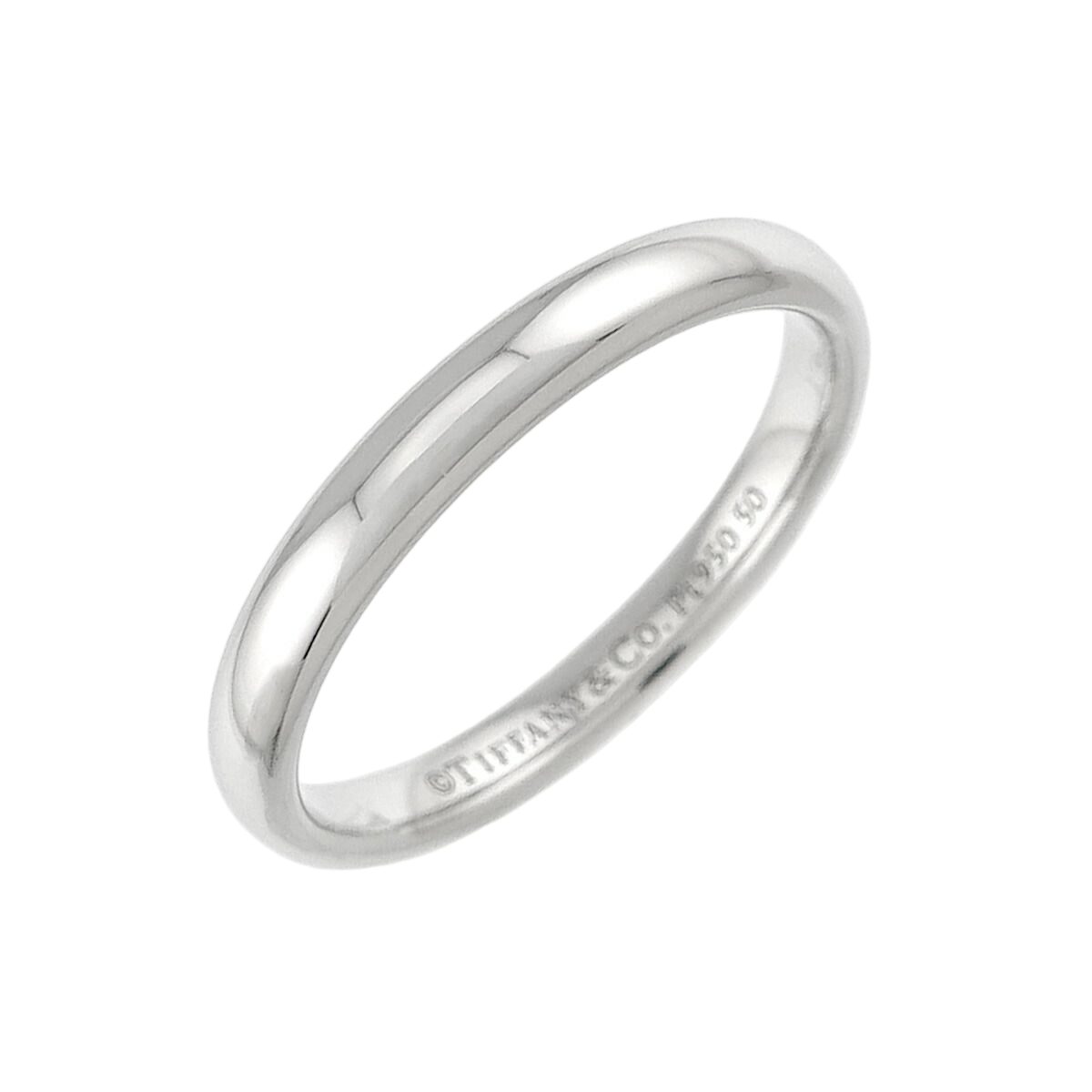 Tiffany & Co Forever Band Ring Pt Platinum Stacking