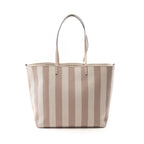 Fendi Tote Large Roll Gray Canvas Leather