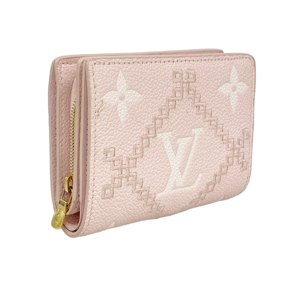 Louis Vuitton Wallet Monogram Empreinte Broderie Portefeuille Clair Pink — view 2