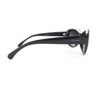 Chanel Logo Faux Pearl Sunglasses Eyewear Black — view 4