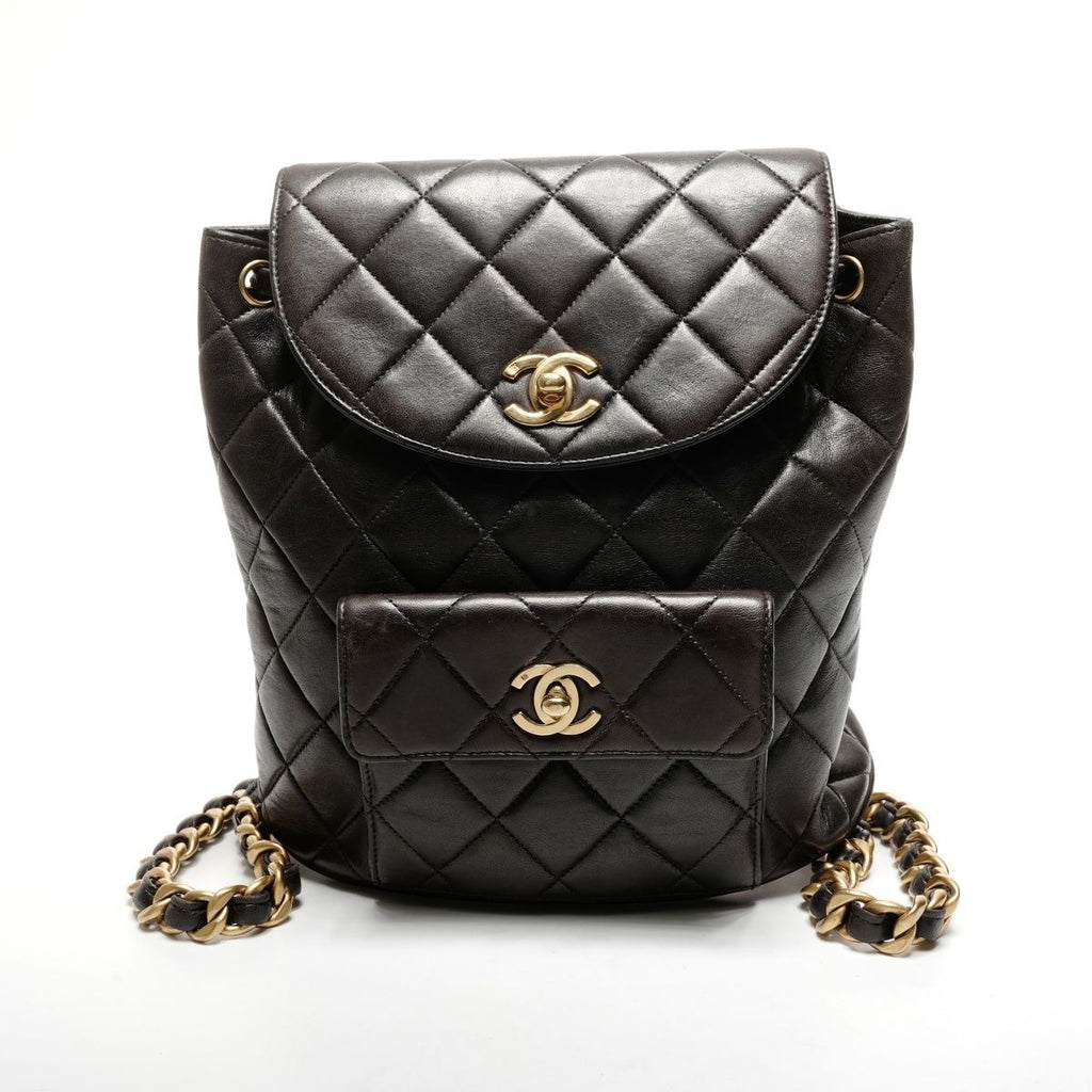 Chanel Backpack Lambskin Duma Quilted