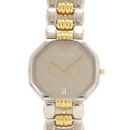 Dior Octagon 45.204 SS Silver Gold Quartz Watch