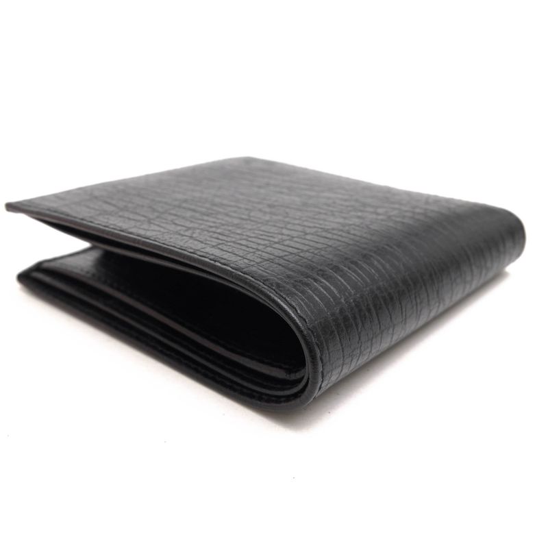 Gucci Wallet Men Leather Black 04848 Bifold with Coin Purse — view 4