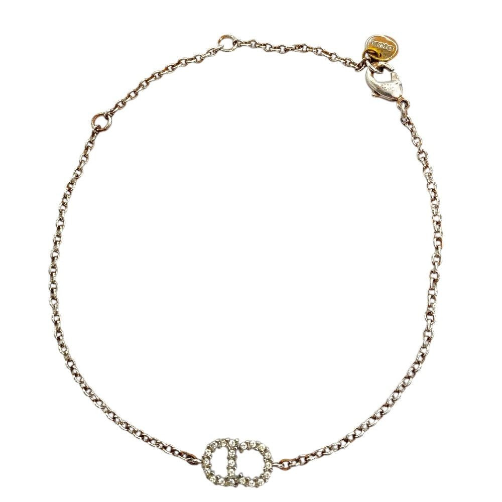 Dior Clair de Lune Bracelet CD Logo Rhinestone Silver