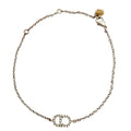 Dior Clair de Lune Bracelet CD Logo Rhinestone Silver