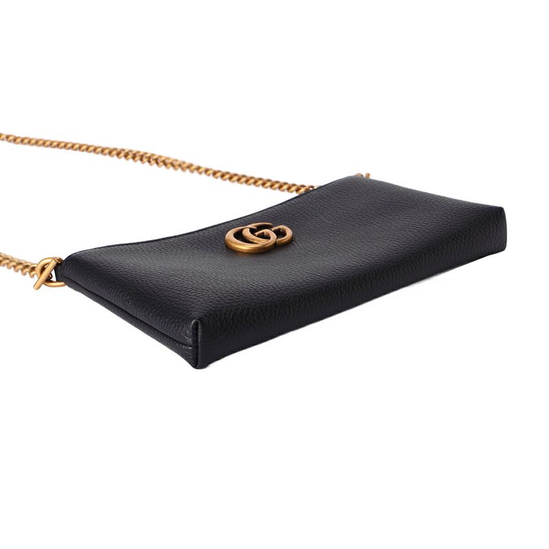 Gucci Shoulder Bag GG Marmont Black — view 3