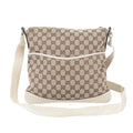Gucci GG Canvas Leather Shoulder Bag Crossbody Hand Tote