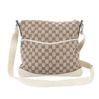 Gucci GG Canvas Leather Shoulder Bag Crossbody Hand Tote
