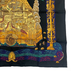 Hermes Carre 90 L Atlantide Atlantis Silk Scarf Black — view 4