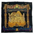 Hermes Carre 90 L Atlantide Atlantis Silk Scarf Black