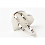 Hermes Scarf Ring Holder 2020 Valentine Collection Heart Shape Cu — view 5