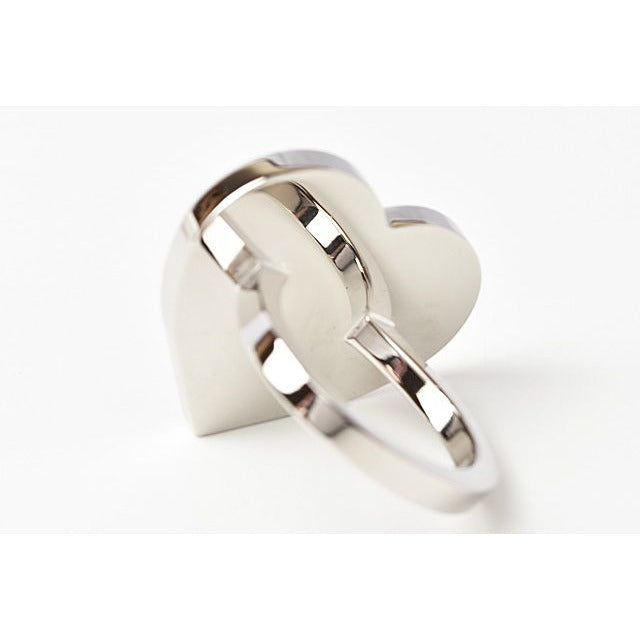 Hermes Scarf Ring Holder 2020 Valentine Collection Heart Shape Cu — view 5