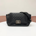 Chanel Quilted CC Logo Lambskin Shoulder Bag