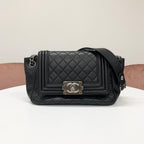 Chanel Quilted CC Logo Lambskin Shoulder Bag