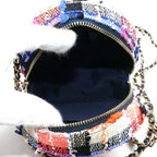 Chanel Round Mini Classic Chain Shoulder Bag Multicolor Ap0245 Tweed Multi — view 4