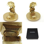 Chanel Ring Coco Mark Gold Plated GP Red Rhinestone Accessories — view 4