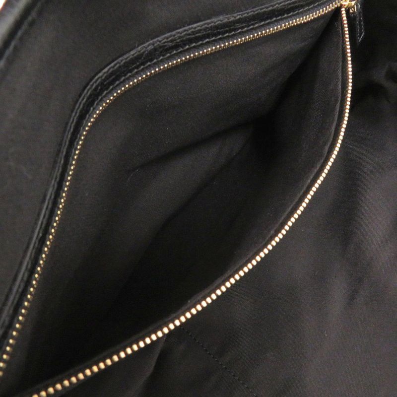 Gucci Sherry Line GG Canvas Black Tote Bag Green 0090 — view 8