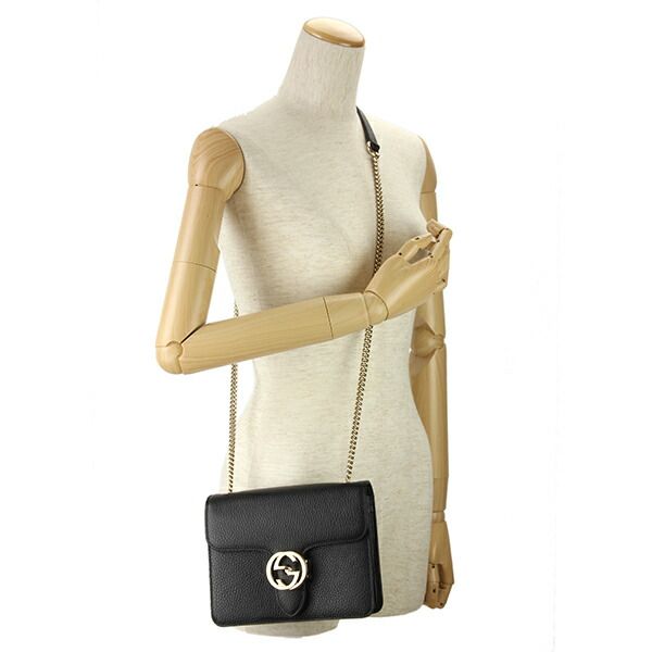 Gucci Shoulder Bag Dollar Calf Black — view 6