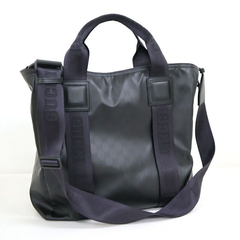 Gucci 2-Way Tote Matte Crystal GG Canvas Black