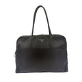 Prada Nylon Khaki Green Handbag Silver