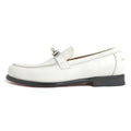 Hermes Loafers Kelly Hardware White Silver 41