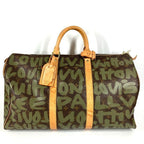 Louis Vuitton Boston Bag Keepall 50 Monogram Graffiti Canvas