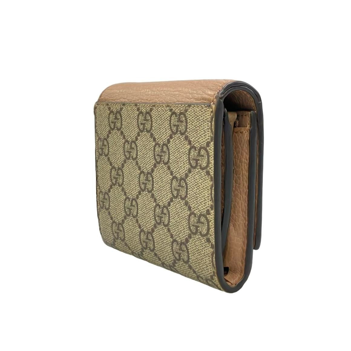 Gucci Bifold Wallet GG Marmont Brown — view 2
