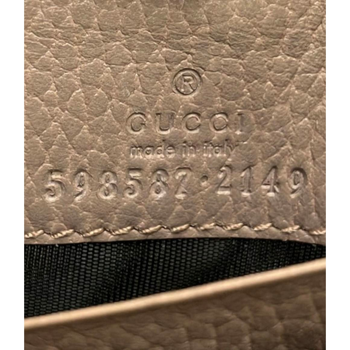 Gucci Bifold Wallet GG Marmont Brown — view 4