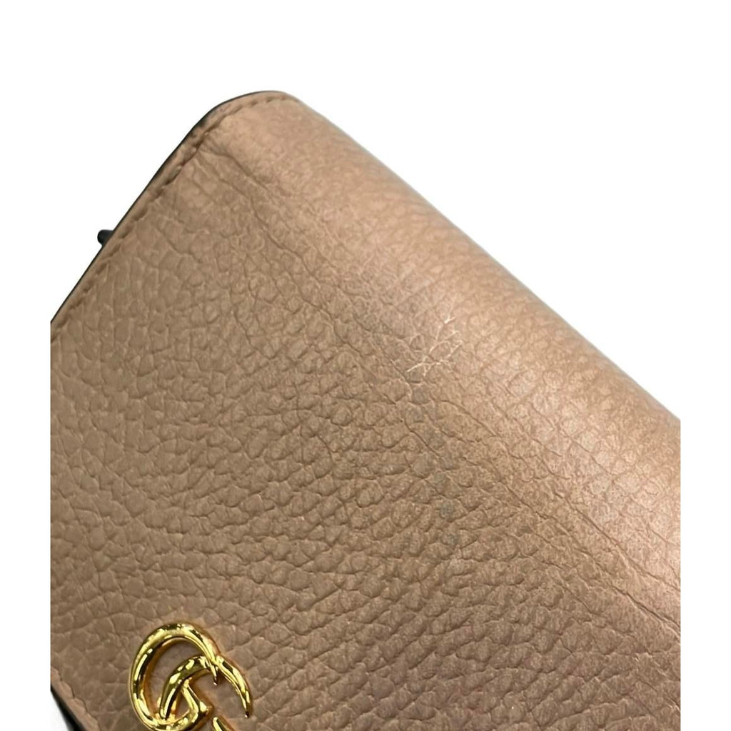 Gucci Bifold Wallet GG Marmont Brown — view 5