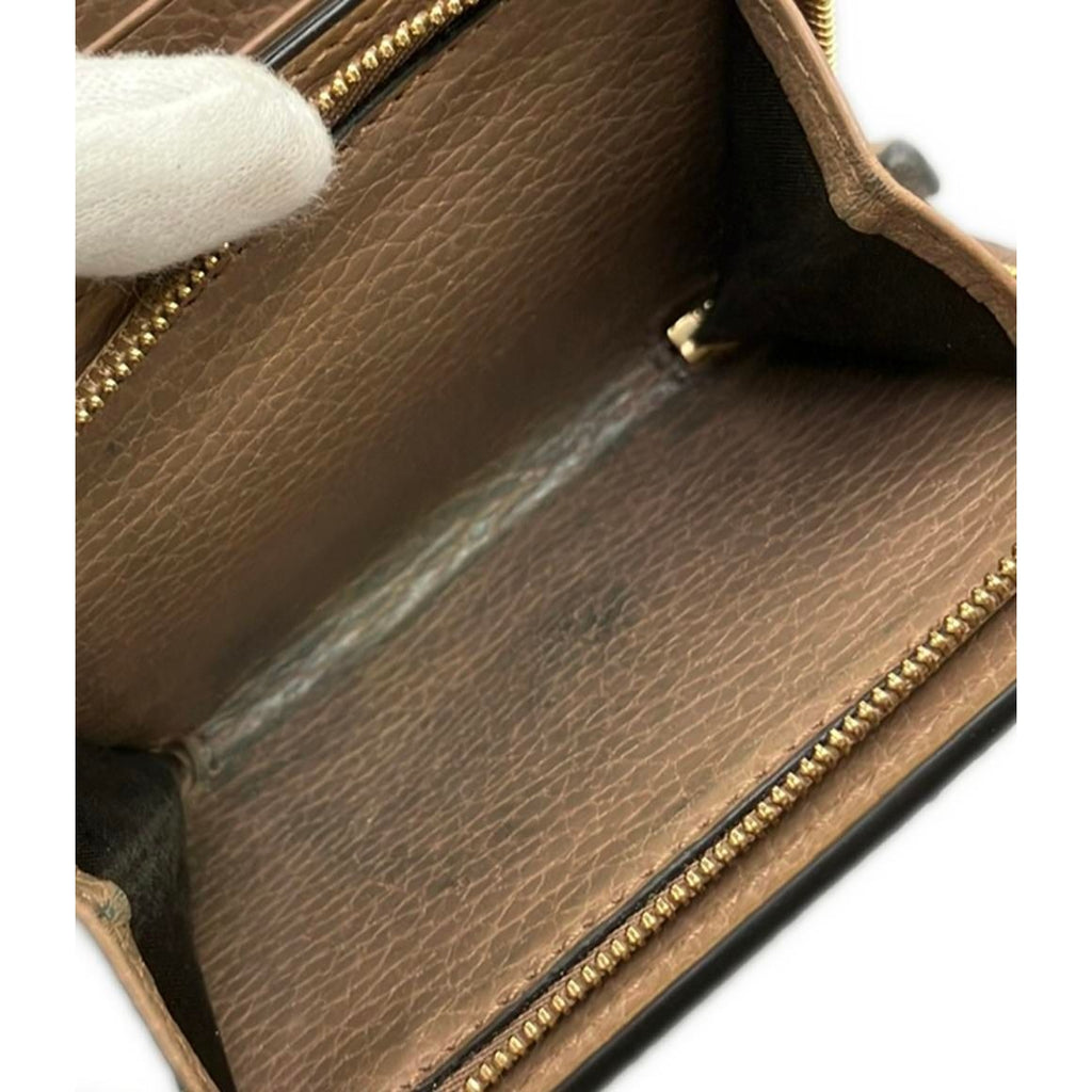Gucci Bifold Wallet GG Marmont Brown — view 6