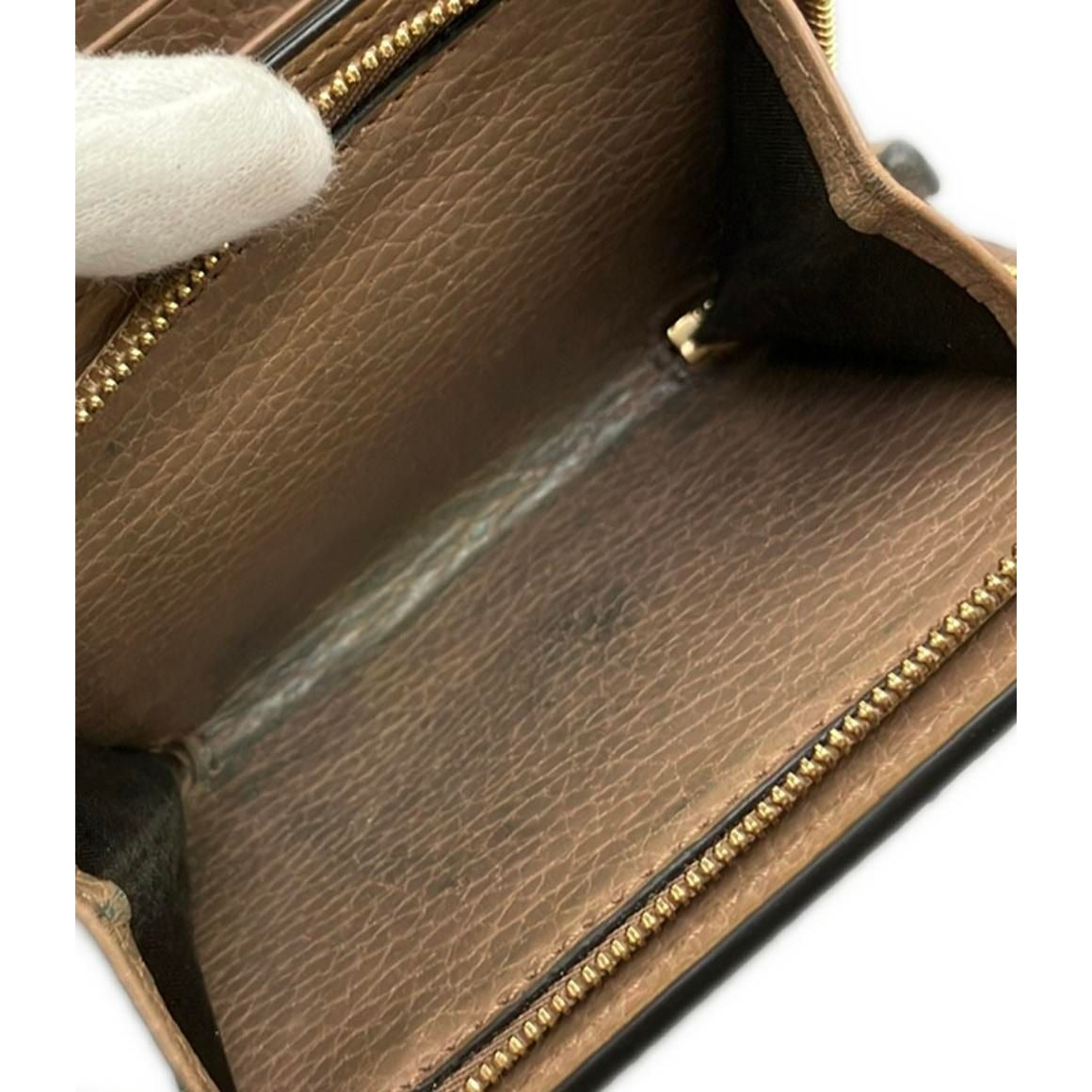 Gucci Bifold Wallet GG Marmont Brown — view 6
