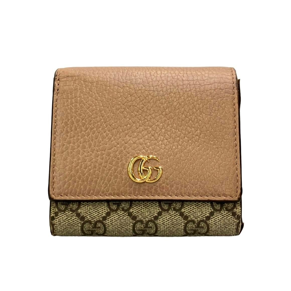 Gucci Bifold Wallet GG Marmont Brown