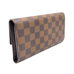 Louis Vuitton Portefeuille International Damier Ebene Initials Brown Trifold — view 2