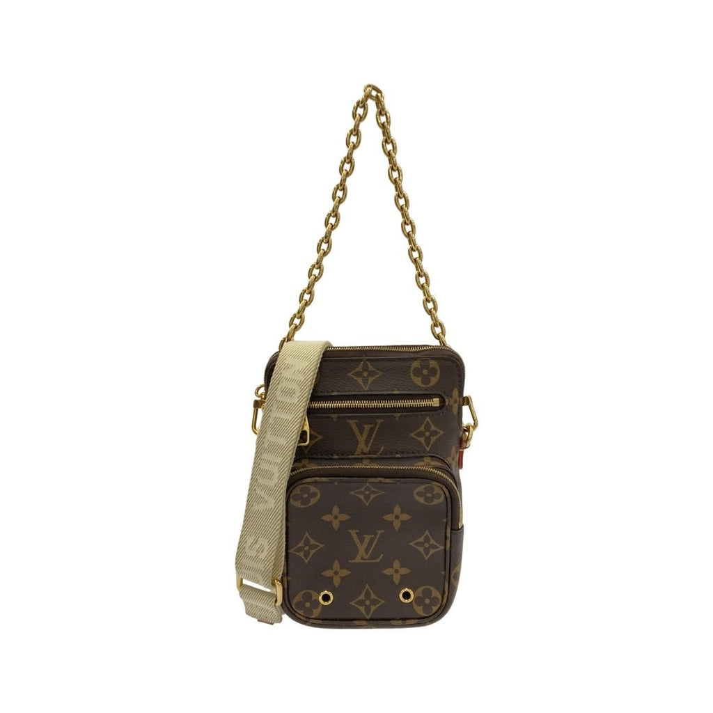 Louis Vuitton Monogram Utility Crossbody Shoulder Bag Brown Marron