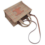 Celine Triomphe Small Cabas Thais Brown Multicolor Tweed Leather 2-Way — view 4
