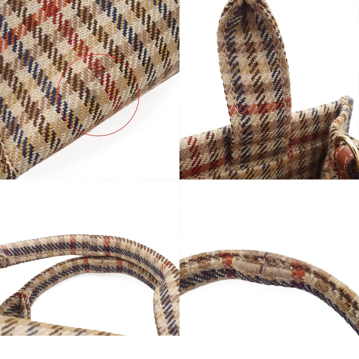 Celine Triomphe Small Cabas Thais Brown Multicolor Tweed Leather 2-Way — view 8