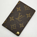 Louis Vuitton Monogram Card Holder Credit Press Ion Brown Case — view 3