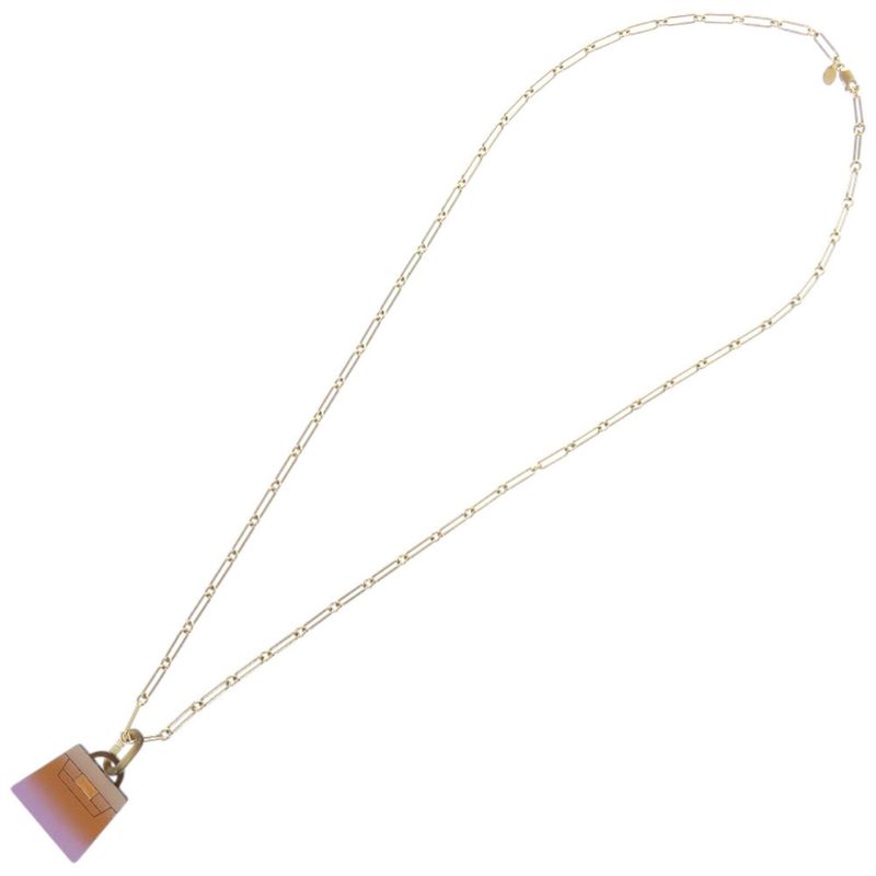 Hermes Fusion Amulet Kelly Pendant Large Model GP Horn Parma Brass Lira — view 5