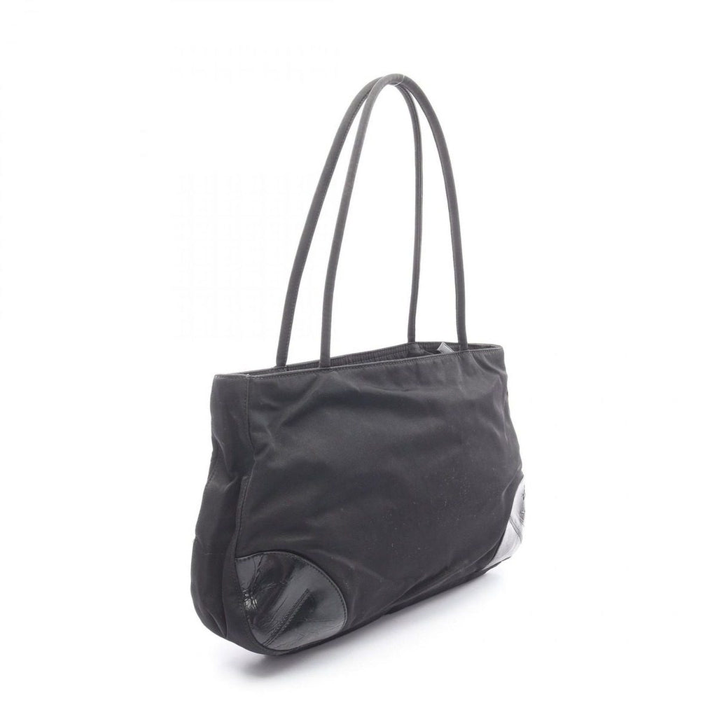 Prada Shoulder Bag Tessuto Easy Black Nylon Leather Triangle Logo — view 2