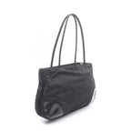 Prada Shoulder Bag Tessuto Easy Black Nylon Leather Triangle Logo — view 2