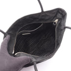 Prada Shoulder Bag Tessuto Easy Black Nylon Leather Triangle Logo — view 3