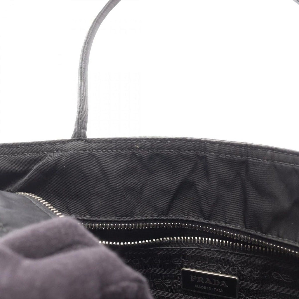 Prada Shoulder Bag Tessuto Easy Black Nylon Leather Triangle Logo — view 6