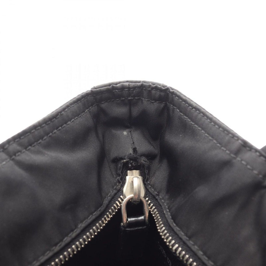 Prada Shoulder Bag Tessuto Easy Black Nylon Leather Triangle Logo — view 7