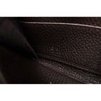 Gucci Long Wallet Men Leather Dark Brown Dollar — view 7