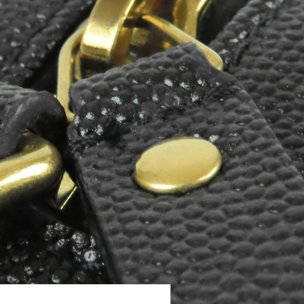 Saint Laurent Vinyl Black Leather Cassandra Logo Chain Shoulder Bag — view 6