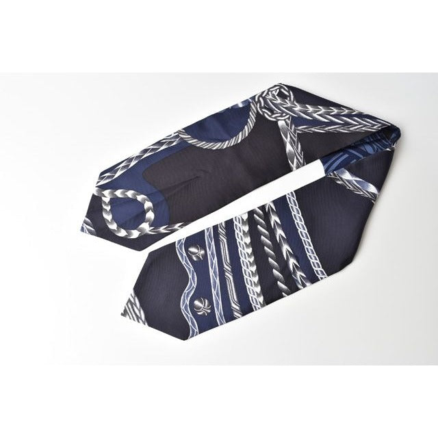 Hermes Scarf Twill Up Wow Silk Blue Marine — view 4