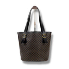 Celine Mini Tote Bag Black Macadam Leather Bucket Shape — view 2
