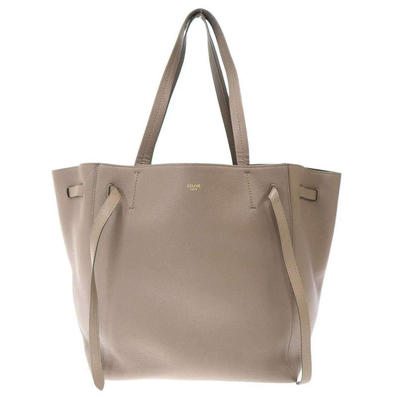 Celine By Phoebe Philo Cabas Phantom Small Leather Tote Bag tni Taupe — view 3